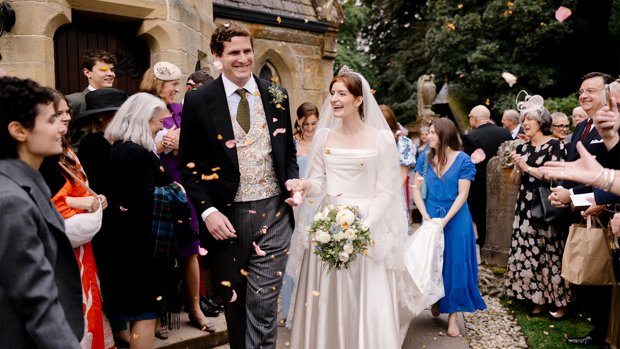 Phillipa Lepley Real Bride Georgina Duchess Satin Wedding Dress