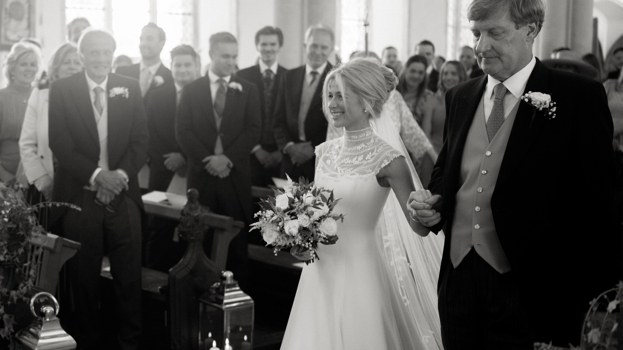 Phillipa Lepley Bride Isobel Silk Crepe Couture Wedding Dress With Embroidered Yoke And Embroidered Silk Tulle Veil Wilderness Reserve Wedding