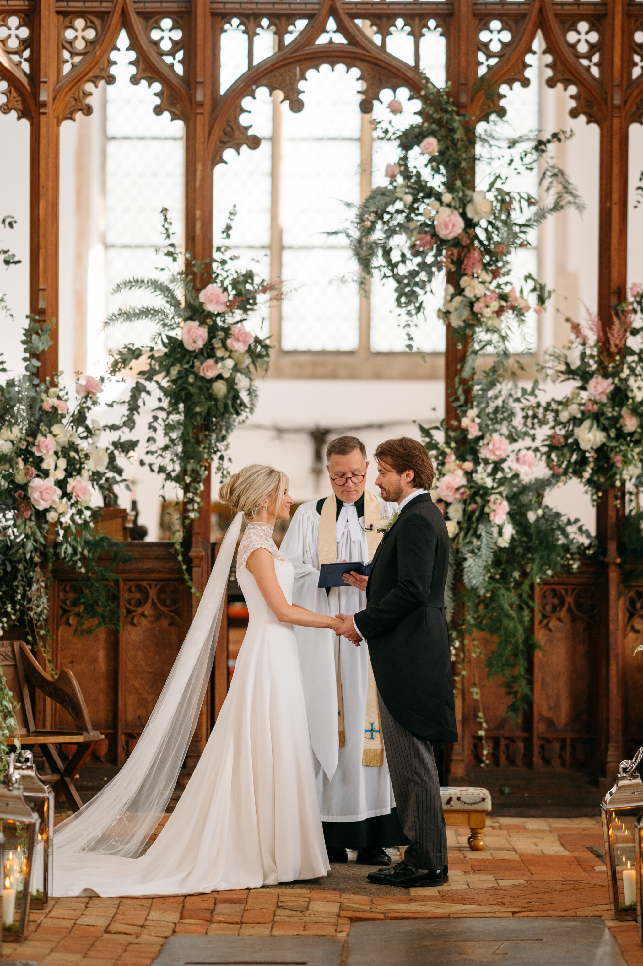 Phillipa Lepley Bride Isobel Silk Crepe Couture Wedding Dress With Embroidered Yoke And Embroidered Silk Tulle Veil Wilderness Reserve Wedding