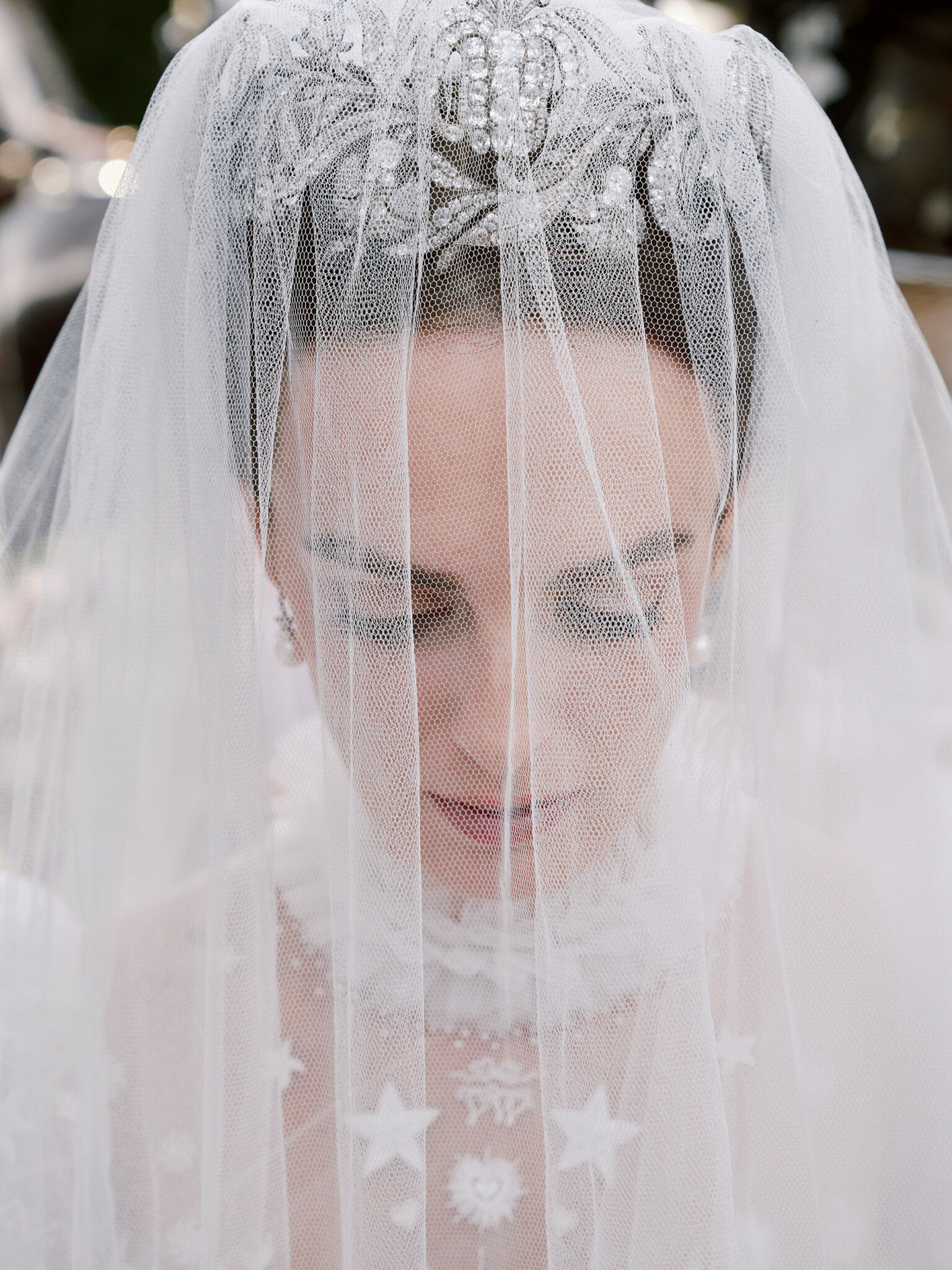 Phillipa Lepley Bespoke Celestial Puff Sleeve Wedding Dress Lady Violet Manners Viscountess Garnock Wedding At Belvoir Castle