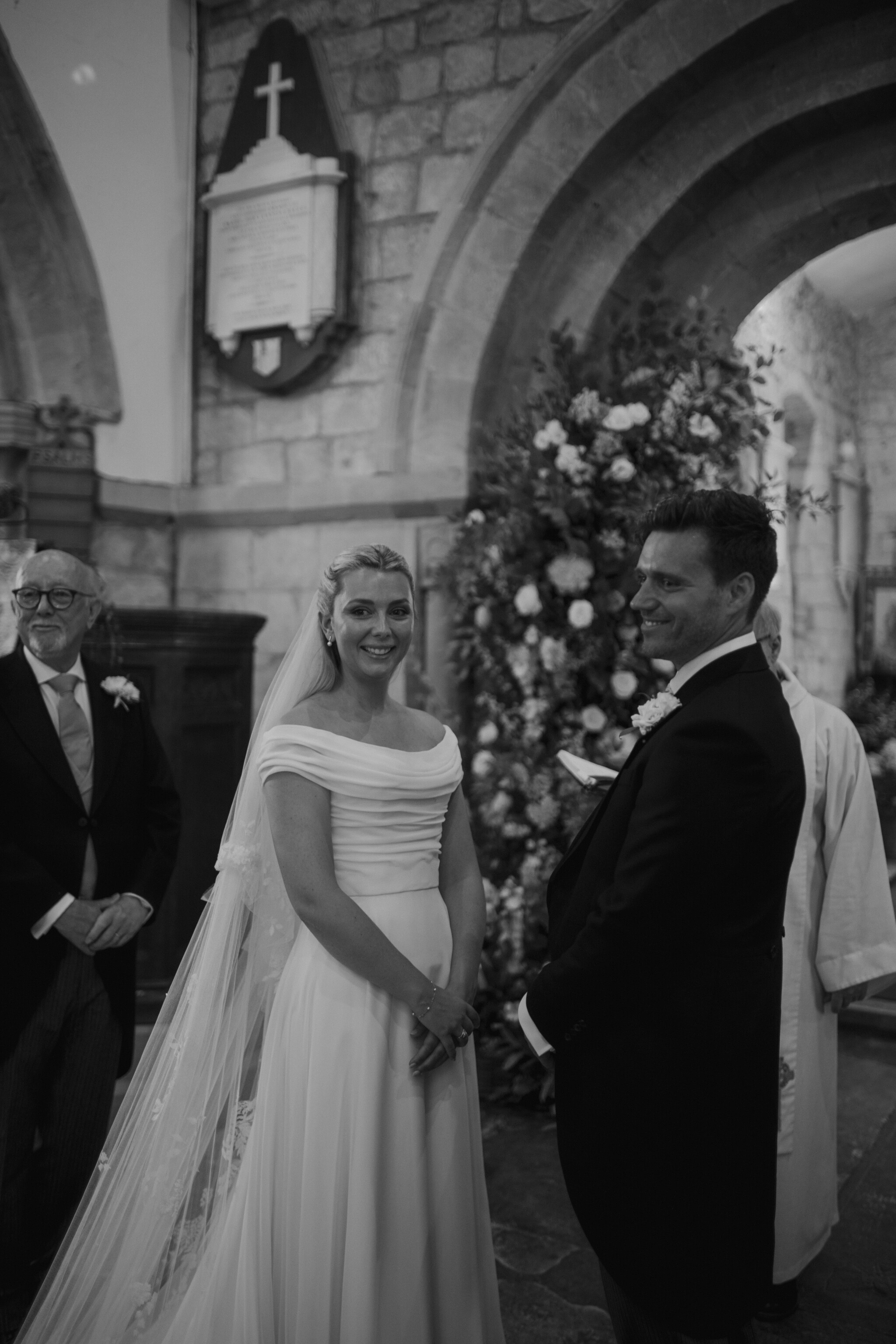 Phillipa Lepley Bride Flo English Country Wedding Draped Off The Shoulder Corseted Wedding Dress Embroidered Veil