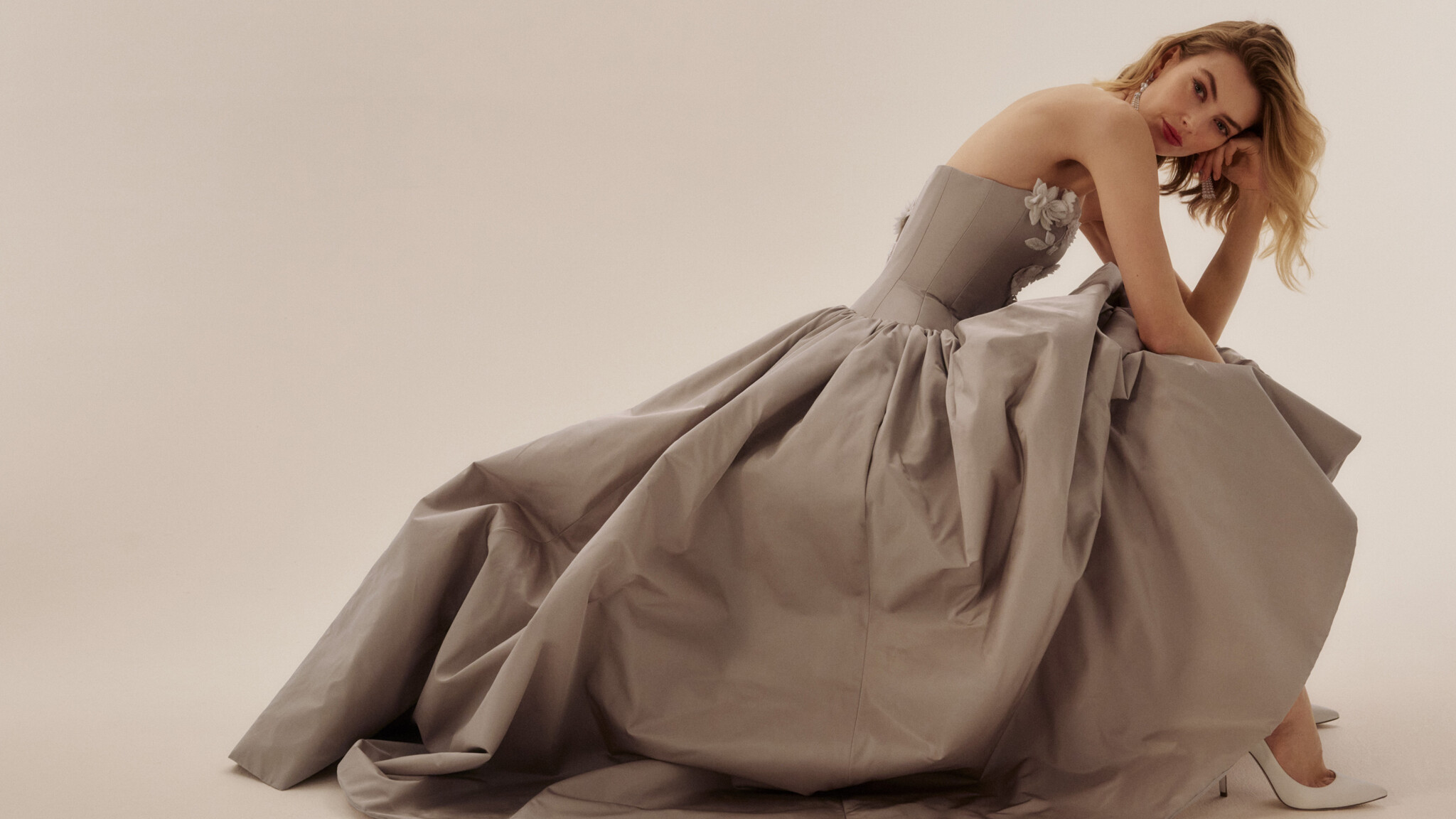 Phillipa Lepley Couture Bespoke Eveningwear Ice Fleurs