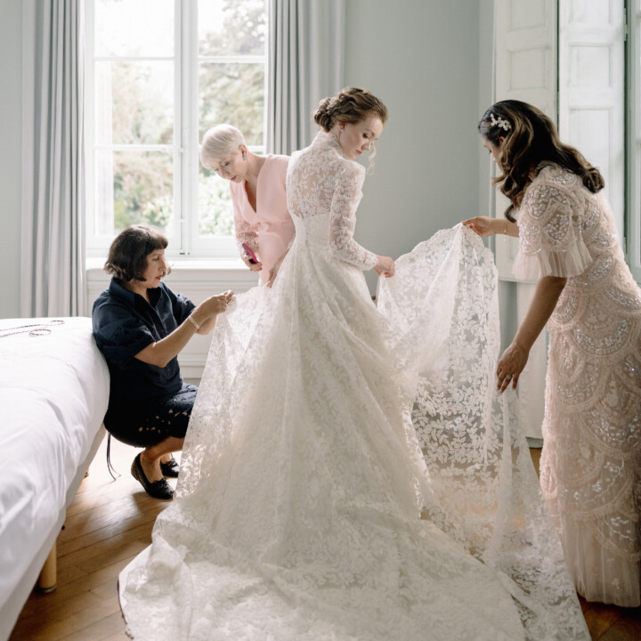 Phillipa Lepley Real Bride Kylen Apple And Oak Lace Coat