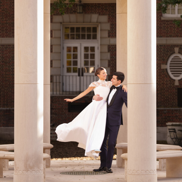 Phillipa Lepley Real Bride Madeleine Lace Top Wedding Dress