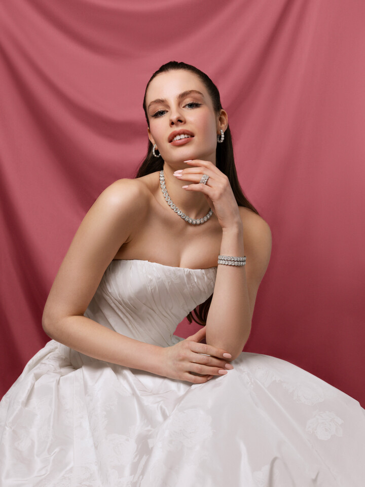 How To Style Your Couture Wedding Dress With Bridal Jewellery Phillipa Lepley Couture David Morris The London Jeweller