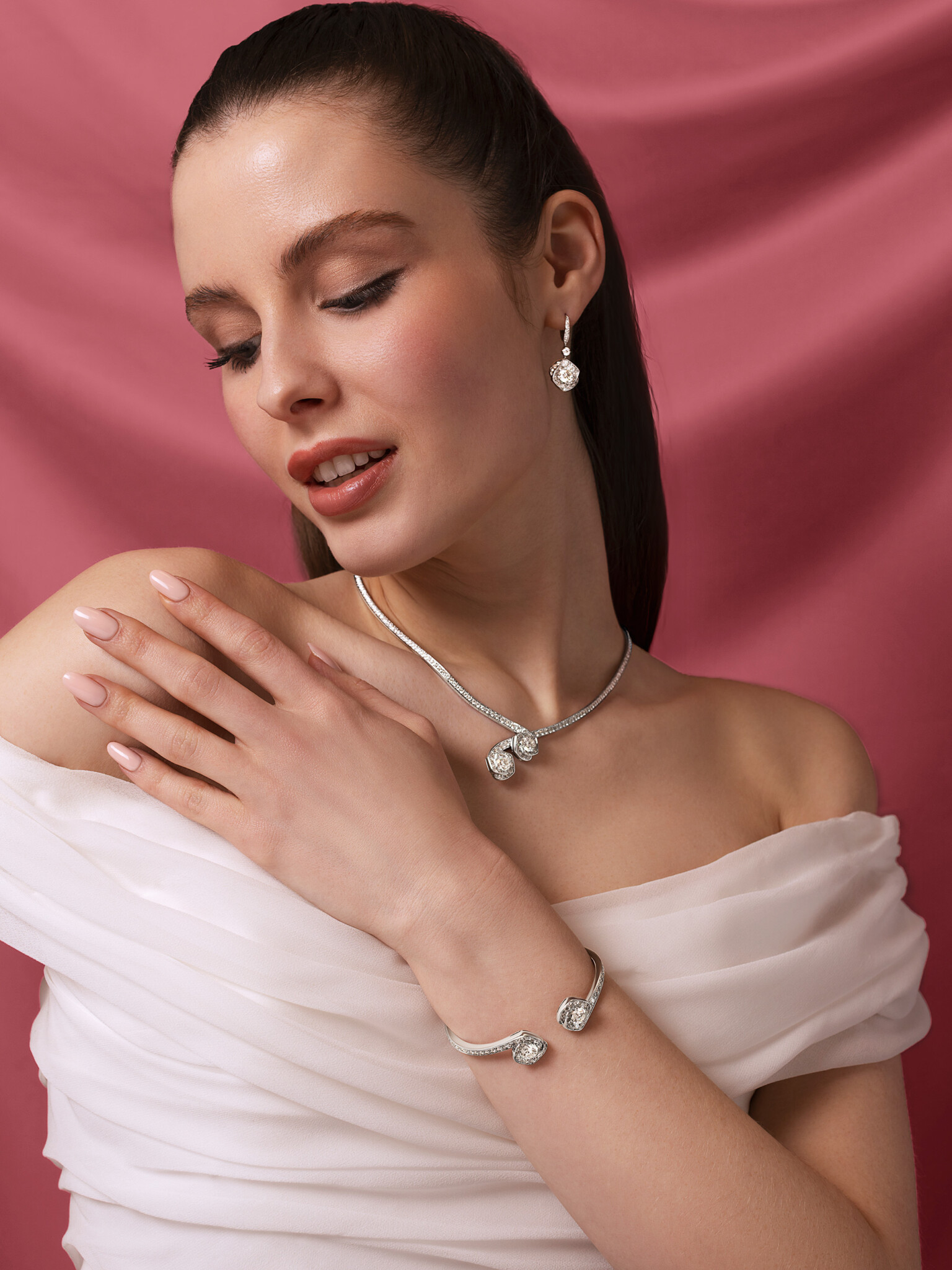How To Style Your Couture Wedding Dress With Bridal Jewellery Phillipa Lepley Couture David Morris The London Jeweller